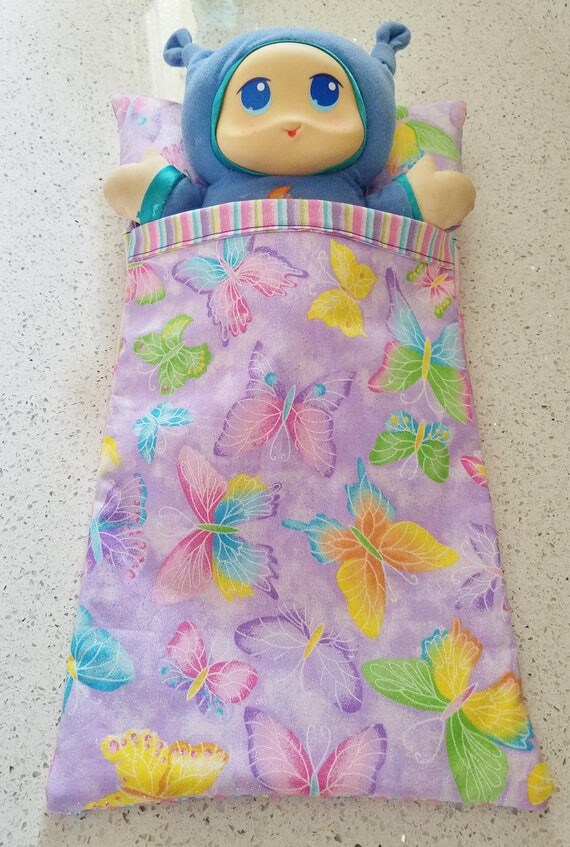 stuffed toy sleeping bag