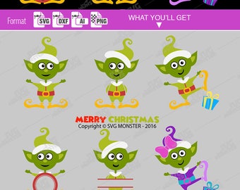 ELF SVG CHRISTMAS svg elf Pixie svg monogram elf svg pixie elf svg - Christmas elf svg - elf cut files svg - 019