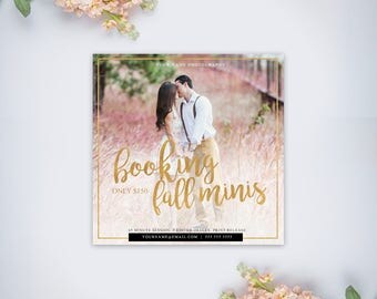 Fall Mini Session Template | Photography Template | Photographer Resources