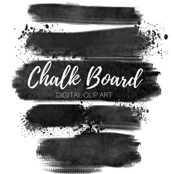 Chalk Board Brush Stroke Clip Art Paint Splatter Clip Art