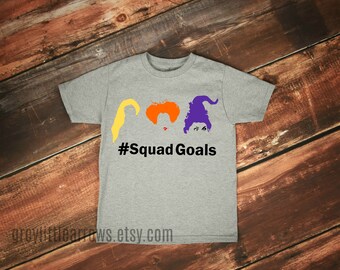 Hocus Pocus Squadgoals Shirt, Toddler Halloween Shirt, Hocus Locus Costume, Baby's First Halloween, Kids Halloween Tee, Sanderson Sister