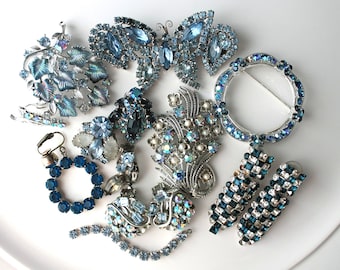 Vintage Jewelry Broken Destash Lot LISNER CORO Juliana Clip On Earrings Brooches Butterfly Brooch