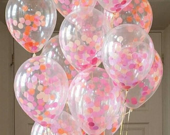 Flamingo Confetti Balloons, Flamingo Party, Confetti Balloons, Pretty Flamingo Colours