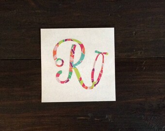 Lilly Medical Decal, Initial Decal, Lilly Nurse Initial Decal, RN Decal, Yeti, Medical Decal, Nurse Decal, Yeti Decal for Women, Yeti Decal
