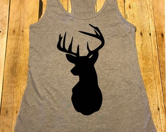 Deer head shirt | Etsy