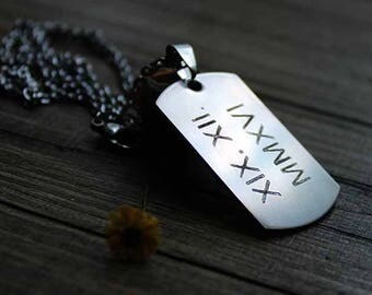 wedding gifts personalized gifts|for|couple mens necklace personalized save the date necklace roman numeral necklace engraved necklace