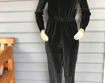 COURREGES PARIS c.1970's Velvet Jumpsuit