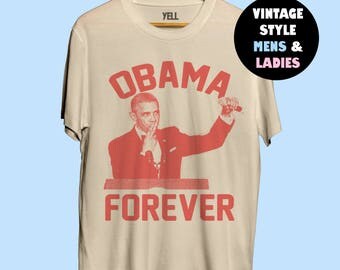 OBAMA Forever T-shirt Tee Barack Obama Shirts Anti Trump Not My President Dump Trump African American Africa Clothing Black Lives Matter