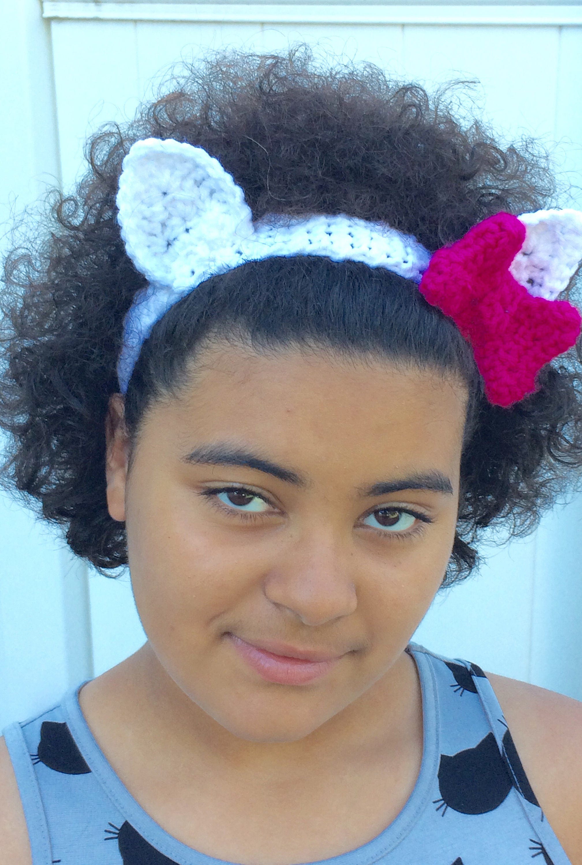 Hello Kitty Headband Kitty Ears Headband Cat Headband