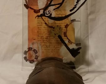 4 Pane Steampunk Sculpture