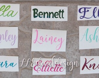 Vinyl name decal, Vinyl name stickers, Personalized name decal, Name decal for car, Personalized tumbler decal, Personalized decal