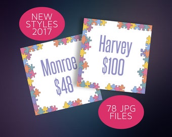 Facebook Album Covers, New Styles 2017, FB Covers Clothing Styles, Disney Collection, Instant Download, Home Office Approved Color&Fonts