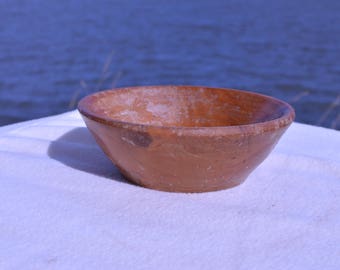 Small Rustic reclaimed, hand turned wooden bowl
