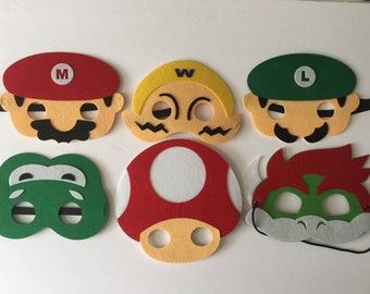 Mario Kids Felt Mask PARTY FAVORS