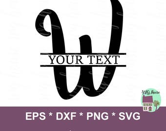 Download Split letter w svg | Etsy