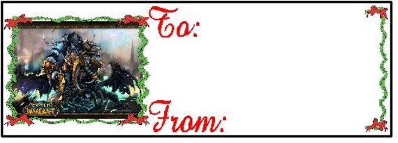 world of warcraft christmas gift tags from world of warcraft christmas gift tags from