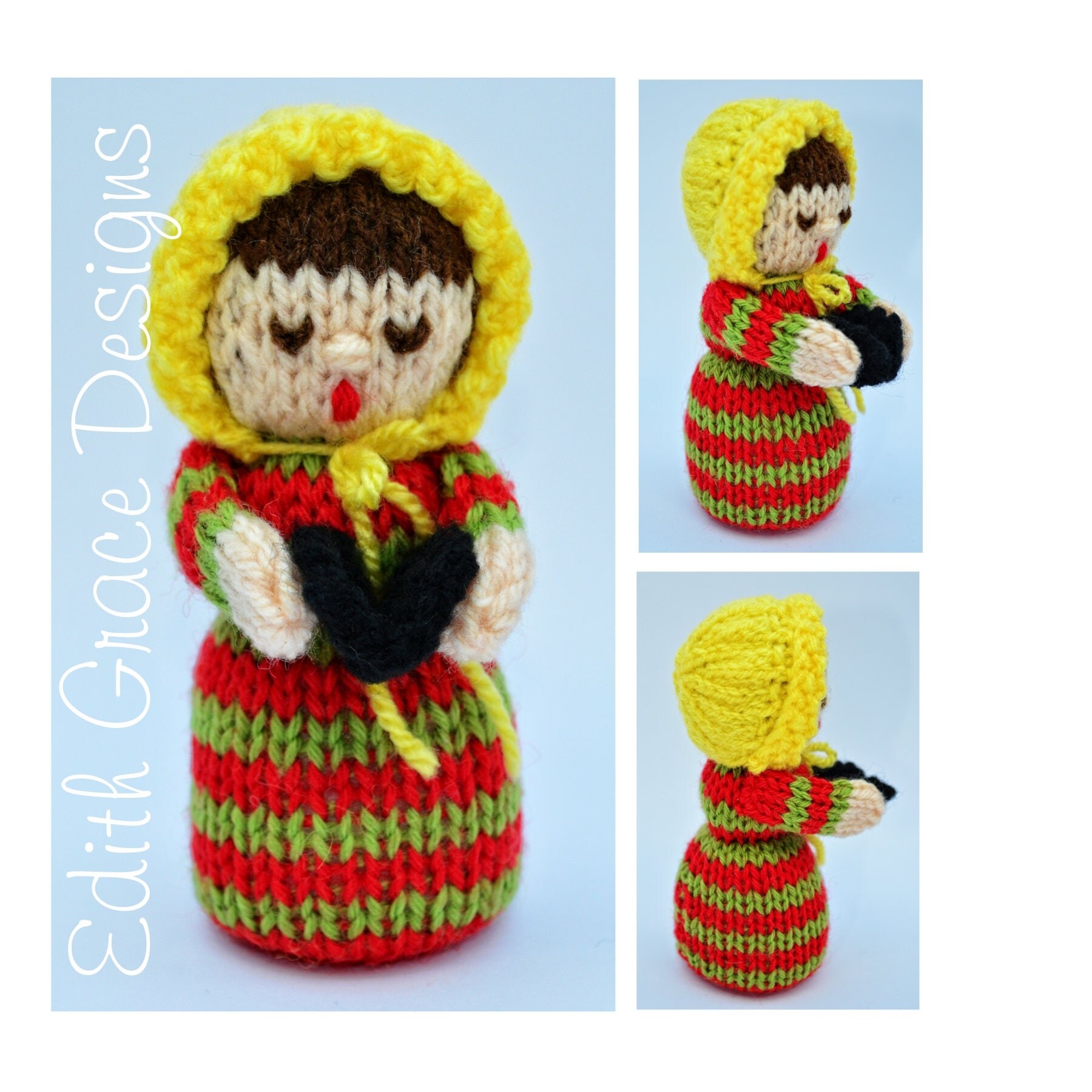 Christmas Toy Knitting Pattern Doll Knitting Pattern