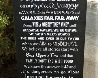 Geek, In This House We Do Geek, geek wood sign, Star Wars, Star Trek, Harry Potter, Cosplay
