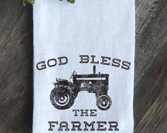 Famhouse Flour Sack Tea Towel, Farmhouse Kitchen Towel, Farmhouse Decor, Vintage Decor, Vintage Farmhouse