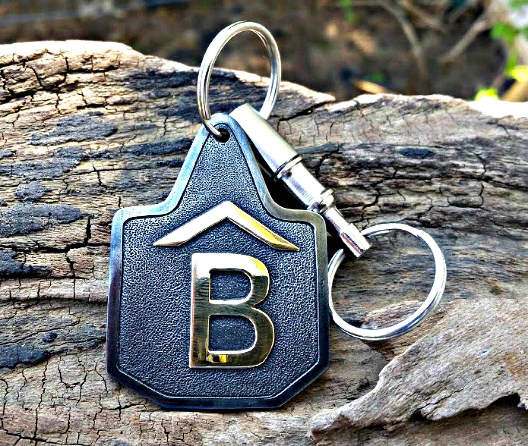 Cow Tag Keychain Cattle Brand Brand Key Chain Farm