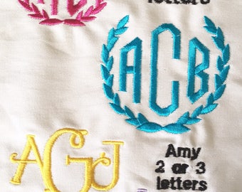 Custom Monogram Pillow Cover Monogram Pillow Cover 16 x 20 inch Monogram Pillow Cover Embroidered Lumbar Cushion Cover Monograms Embroidery