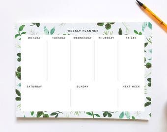 Weekly planner | Etsy