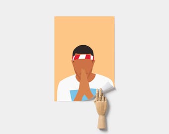 Frank Ocean Poster. Minimal Poster. Frank Ocean Print.