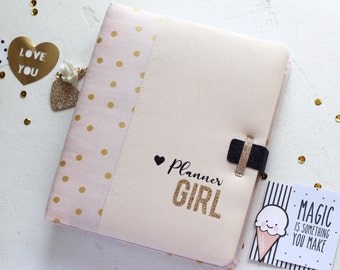 Planner binder cover planner notebook with daily weekly inserts planner 2018 stationary gift for her