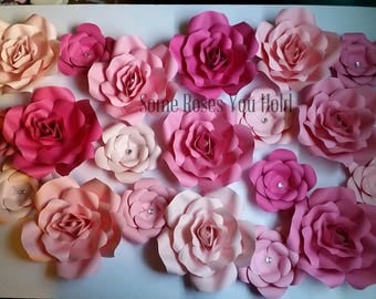 Wall Decor Flowers paper flower wall | etsy Wall Decor Flowers paper flower wall | etsy