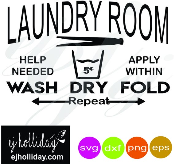 Download Laundry Room SVG dxf eps png Digital Cutting Design Instant