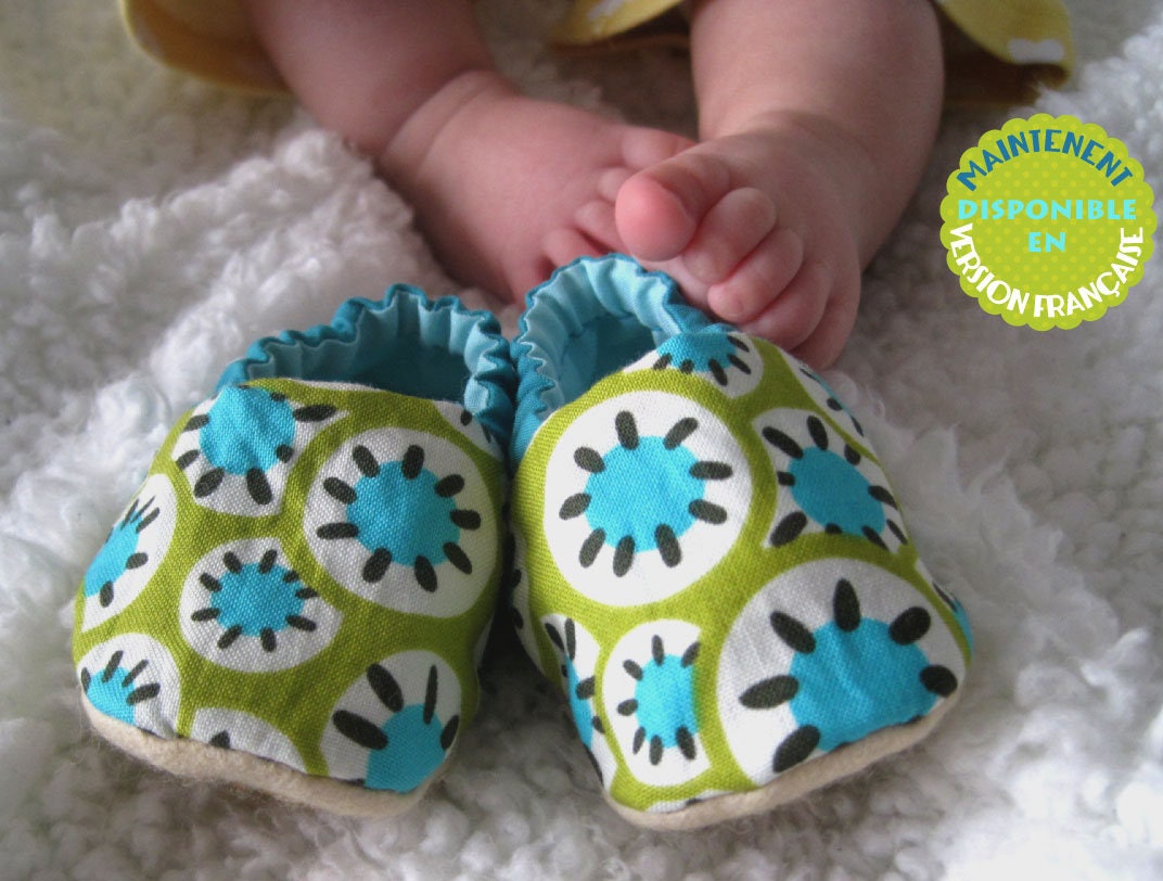 Toddler slippers Sewing Pattern Unisex Baby Fabric Shoes