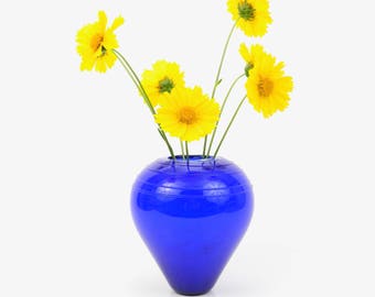 Hand Blown Art Glass Vase