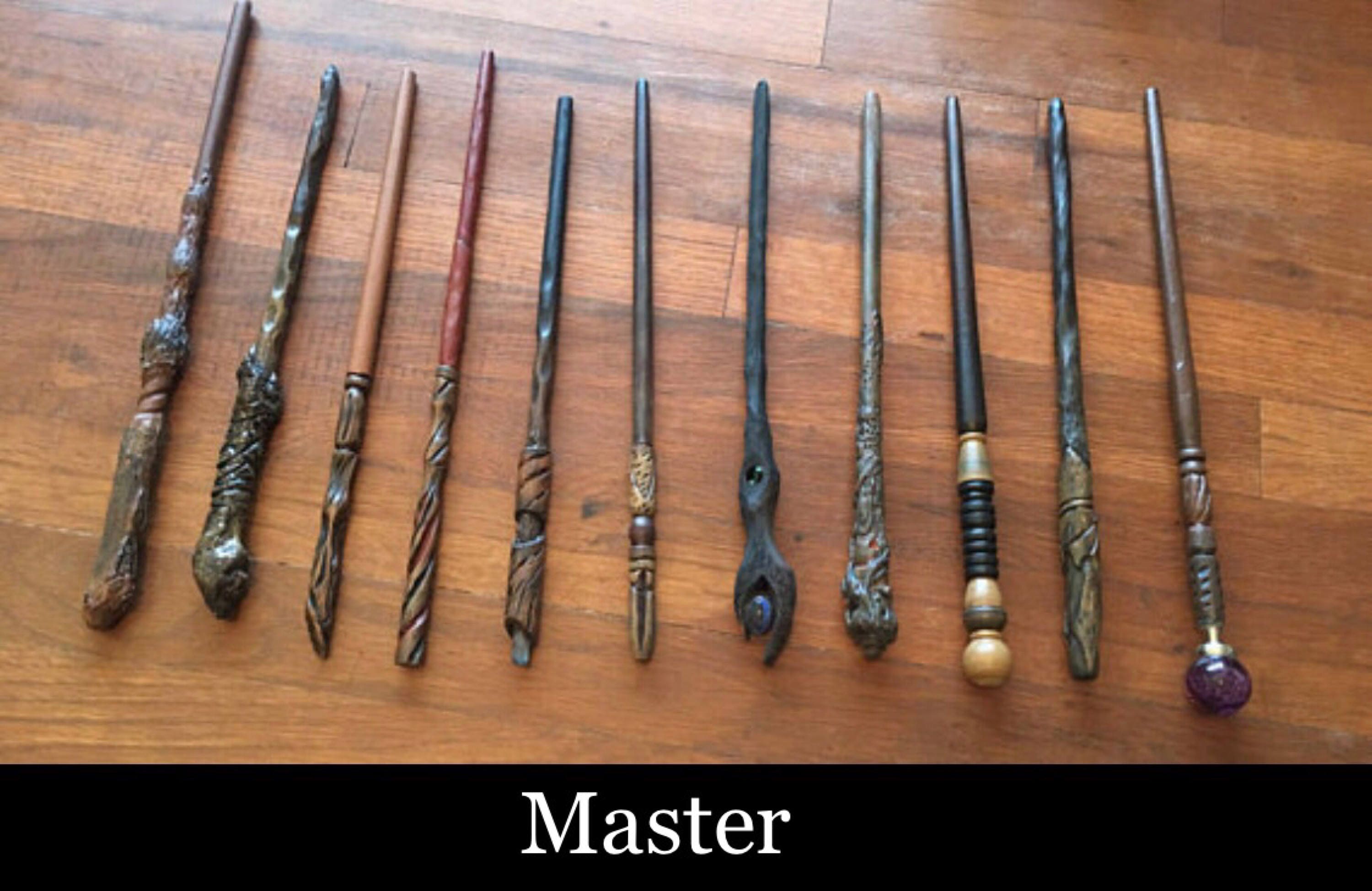 The Wand Chooses The Wizard hand carved magic Harry Potter