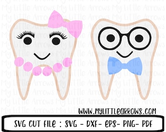 Tooth svg - instant download - SVG, Dxf, Eps, png Files for Cutting Machines Cameo or Cricut - dental hygienist - dental svg