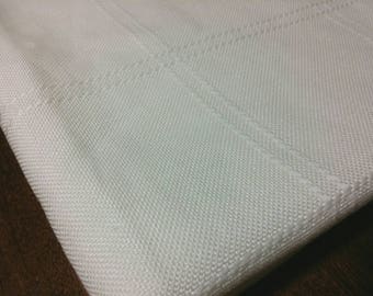 ANNE CLOTH soft white 14 count or 7 count cross stitch afghan