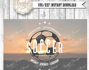 ON SALE Soccer SVG Files, Retro Soccer Cut Files, Fall Sport Svg Files Tee Shirt Soccer Stencil Htv Stencil