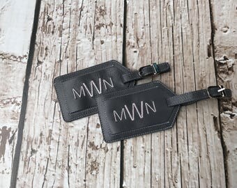 Personalized Leather Luggage Tag