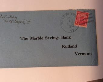 Marble Savings Bank envelope
