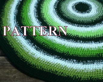 Crochet Rug PATTERN, rug crochet pattern, rug pattern, easy crochet rug, easy tutorial instant download PDF Pattern041 by OlgaAndrewDesigns©