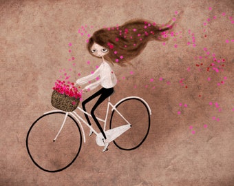 Happy Biking - Illustration print #9/100 lumimari