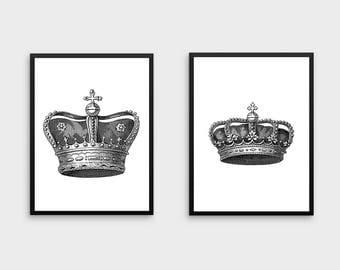 King And Queen Wall Decor crown wall art | etsy King And Queen Wall Decor crown wall art | etsy