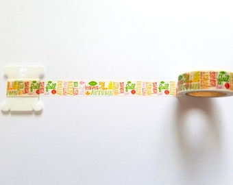 Words of Autumn Washi Tape // Sample // Item #WT120
