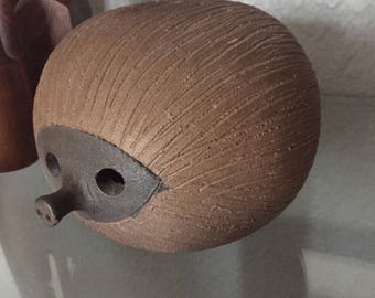 Large Italian Bitossi Studio Pottery Hedgehog Bank