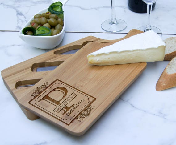 Personalized Cheese Board Set Custom Cheese Board Set