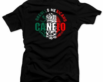 Saul el Canelo Team Canelo Mens shirt Boxing Tee. Orgullo Mexicano Unisex Black shirt
