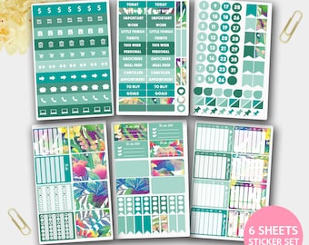 June Planner Stickers Set, Summer Stickers for Scrapbook, Stickers, Teacher planner, Planner Stickers, Vinyl Stickers