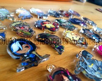 Overwatch 1.5" Acrylic Phone Charms