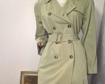Time Vintage 90s double breasted trench coat with belt size 10/S
