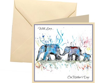 Elephant cards | Etsy