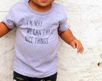 Nice Things - Daddy's Lil Monster - Funny Baby Clothes - Toddler Shirts - Toddler Girl Clothes - Toddler - Kids Shirts - Mamas Mini - baby